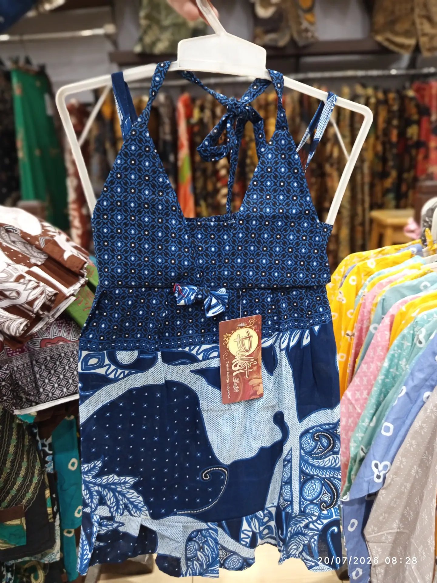 Kain Batik Tulis Tegal Motif Mahkota Pacitan Blue